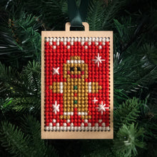 Load image into Gallery viewer, Cross Stitch DIY Kit – Gingerbread Man set of 3

